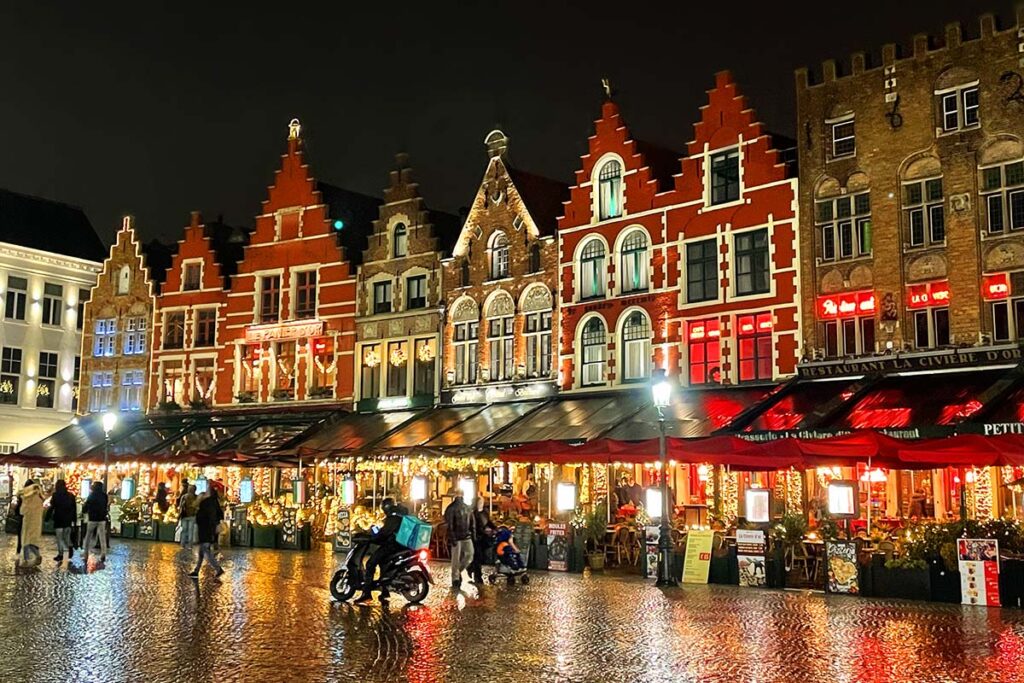 Bruges at Christmas Winter Glow and Christmas Market in Brugge Belgium